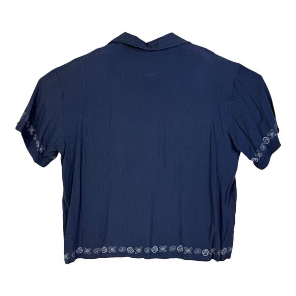 Pineapple Connection Shirt Mens XL Blue Dragon Graphic Button Up Short Sleeve - Picture 5 of 13